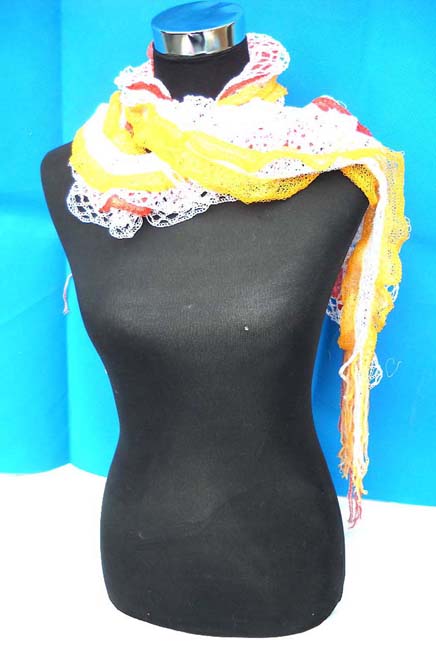 acrylic shawl with wavy edges, wholesale western wear
