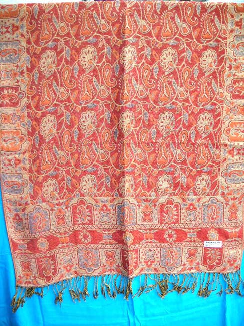 Gold thread silk scarf shawl wrap pashmina wool, women clothing