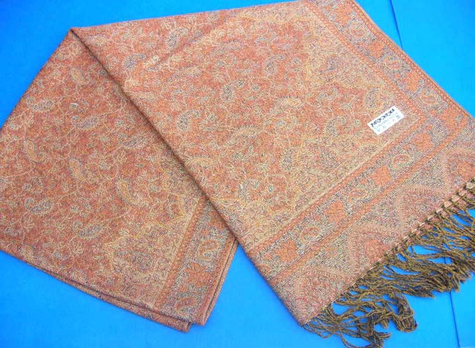 gold metallic thread pashmina shawls and scarves, Pashmina fashion accessories