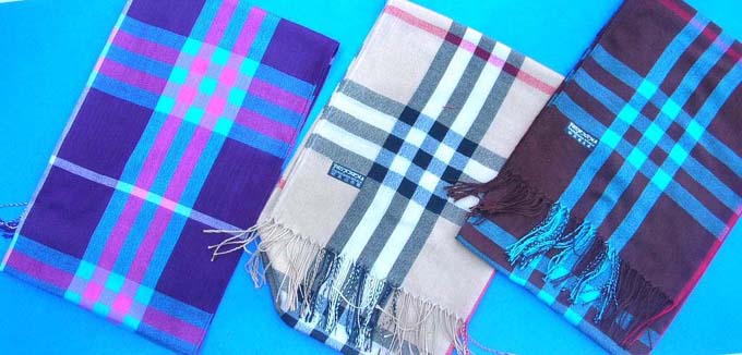 pashmina fringed shawl plaid scarf, women fashion clothes