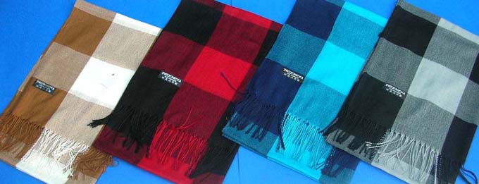 light thin pashmina silk plaid checker shawl wrap scarf