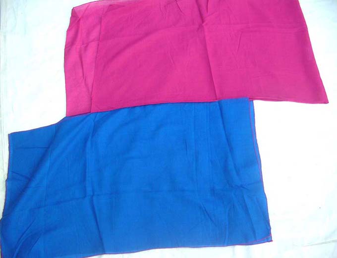 thin light two tone pashmina shawl