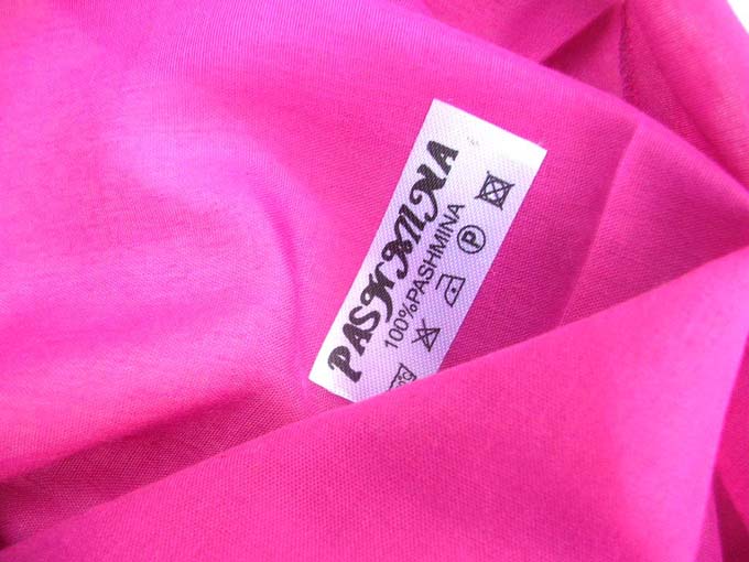 thin light two tone pashmina shawl