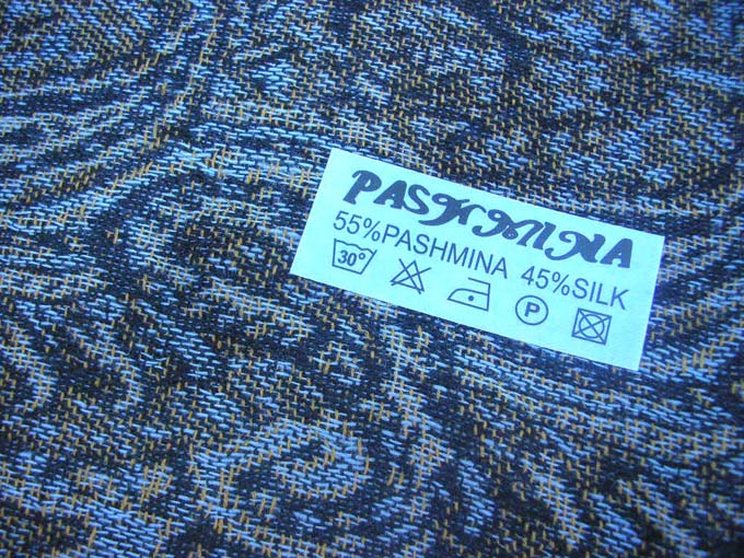 neck scarf wool pashmina wraps in small paisley designs