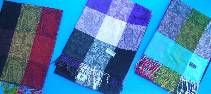 women's accessories viscose shawls wraps in paisley plaid designs