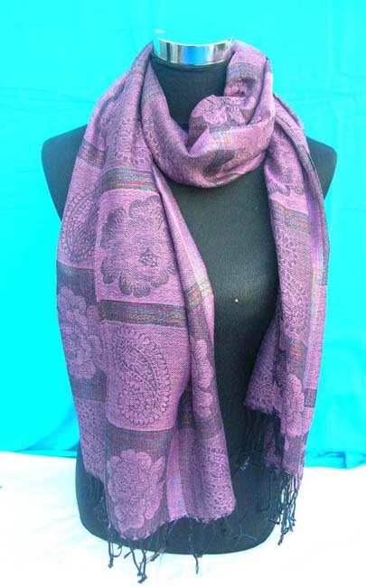 unique pashmina stole with floral paisley designs