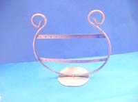 copper earring stand, earring holders jewelry display in round shape