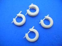 Hoop style bone stirrup earrings