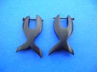 Organic modern fish designed post earring earlets