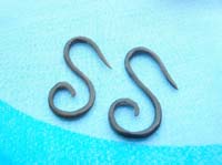 S shape spiral horn earlets
