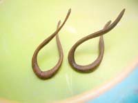 wooden twisted ear plugs