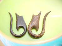 coconut wood micro gauge ear stretchers