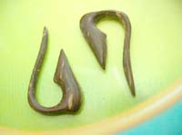 wooden earlets french fish hook