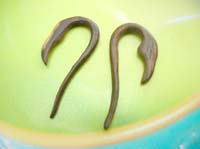 tribal wooden earring