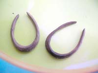 wood rings ear plugs in U shape