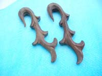 wooden flesh ear expanders 