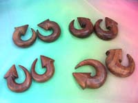 Handcarved organic jewellery heavy gauge tapers expanders