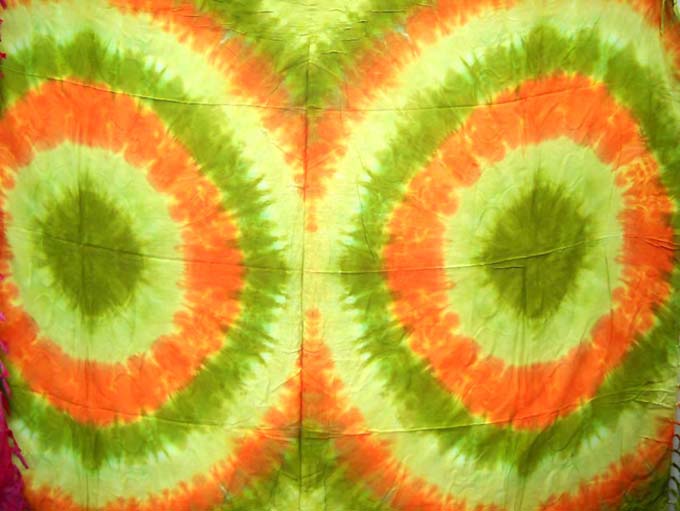 Couple red and green swirl wrapping sarong hiphop clothes