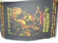 Black rastaman vibration Bob Marley sarong