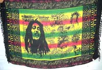 Rainbow Bob Marley sarong