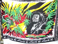 Palm leaf garden Bob Marley sarong