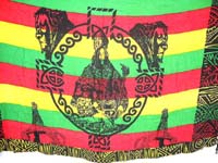 Rainbow celtic celtic buddha-like fashion Bob Marley sarong