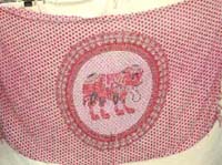 Asian elephant print design on bali exotic sarong