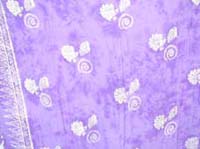 Pink beauty wrap skirt with tropical sea life motif