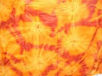 Tie dye yellow and red pareo wrap