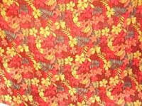 Yellow and red outdoor art designed sarong