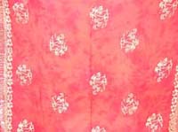 Pink beauty wrap skirt with tropical sea life motif