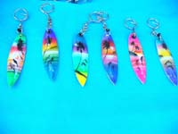 tropical fashion bali key chain in surf board shape