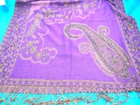 Quality paisley shape design on contemporary fashion scarf