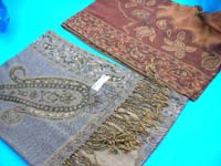 Quality paisley shape design on contemporary fashion scarf