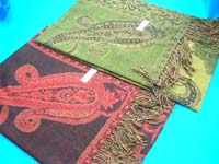 Quality paisley shape design on contemporary fashion scarf