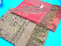 Quality paisley shape design on contemporary fashion scarf