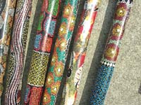 Handcrafted instrument rain stick with art designs