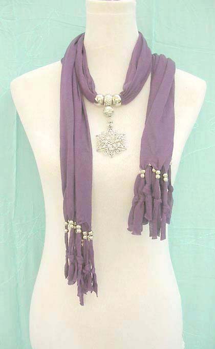 jewelry-scarf-necklace-4eflower-seahorse-pendants