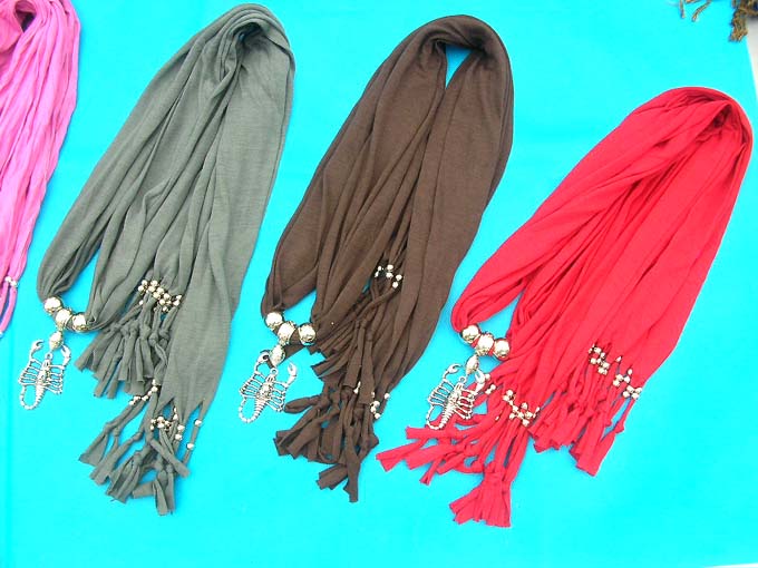 jewelry-scarf-necklace-7b-scorpion-mixed-pendants