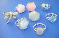 Fine selection sterling silver seashell ring