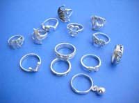 Ladies fashion sterling silver ring 