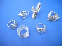 Sterling silver fashion collection plain ring