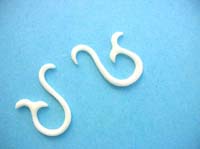 Dolphin tail bone earring