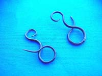 Curvy tree stick horn earring