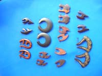 Stick wooden earring mix in group