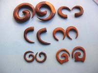 Assorted wooden fashion earring