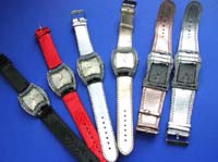 Abstract square theme clock frame on leisure wear watch 