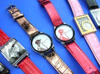 Colorful band on casual accessory watch 