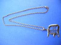 Silver charm necklace gift 