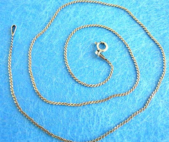 S designed chain link necklace in black silver - Crafted jewelry import store